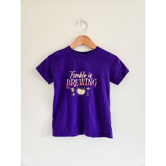 4T Kids Hocus Pocus Trouble Is Brewing Purple T-shirt - Picture 1 of 4